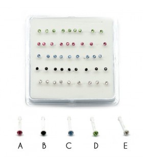 Case silicone nez piercing - NS105A