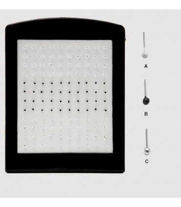 Silver nose balls - Exhibitor piercing silver ball - NS102