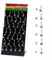 Piercing navel Rasta - BEL79