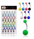 Couleurs d'exposant Piercing nombril - BEL39