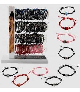 Pulsera piel regulable con pieza - PUL21