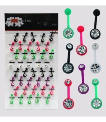 Exhibitor piercing navel silicone - BEL058