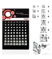 Boucles d'oreilles argent carré et rond cubic zirconia - 150 72 Pen