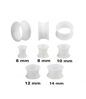 Dilataciones silicona blanco y negro 6-14mm-EP2163 Dilataciones silicona blanco y negro 6-14mm-EP2163