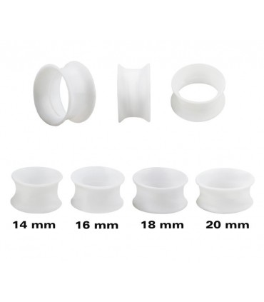 Expositor silicona tipo tubo  14-20mm blanco  y negro-EP2161