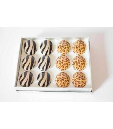 Box rings Leopard and zebra - AN5