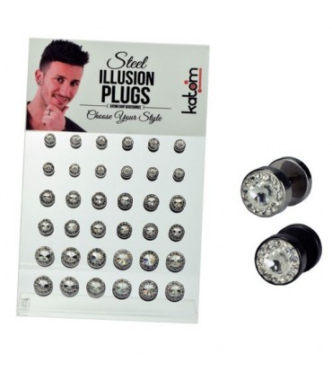  Expositor Falsa dilatación acero cristal -IP1521