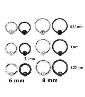 Expositor piercing acero  Nariz,Cartílago y labio 1 bola -BCR100 Expositor piercing acero  Nariz,Cartílago y labio 1 bola -BCR100