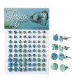 Boucles d'oreilles en argent sterling et pierre turquoise - PEN641