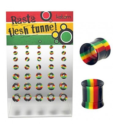 Exhibitor Flesh tunnel Rasta internal screw  EP2060RIRasta