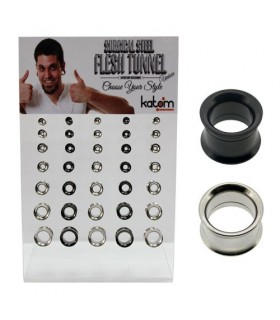 Exhibitor ear plugs steel internal thread - EP2051 Exhibitor ear plugs steel internal thread - EP2051