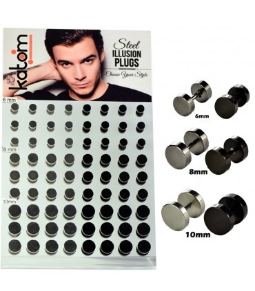 Display Fake Plug in steel smooth - IP1526-72