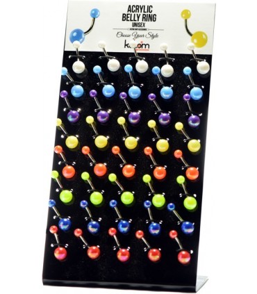 Exposant piercing nombril. couleurs - BEL88A