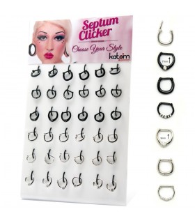 Expositor Septum clicker acero, negro -SEP201