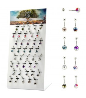 Expositor piercing ombligo ancla - BEL207