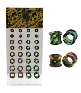 Ear plugs Display, Tube, Camouflage - EP2063
