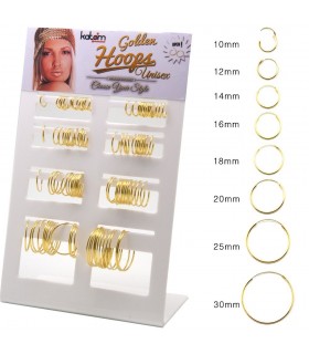Exhibitor gold plated hoops - ARO48