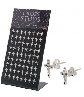 Expositor pendientes cruz swarovski - PEN720