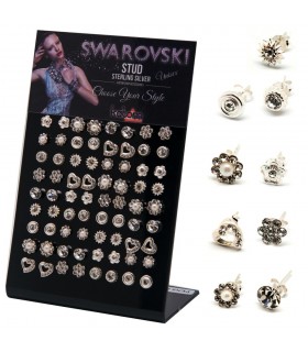 Exhibitor earring with swarovskis - MIXSWA