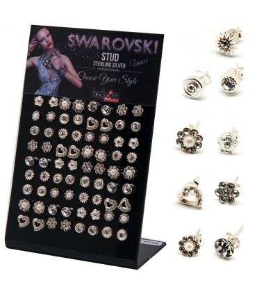 Expositor pendientes con swarovskis - MIXSWA