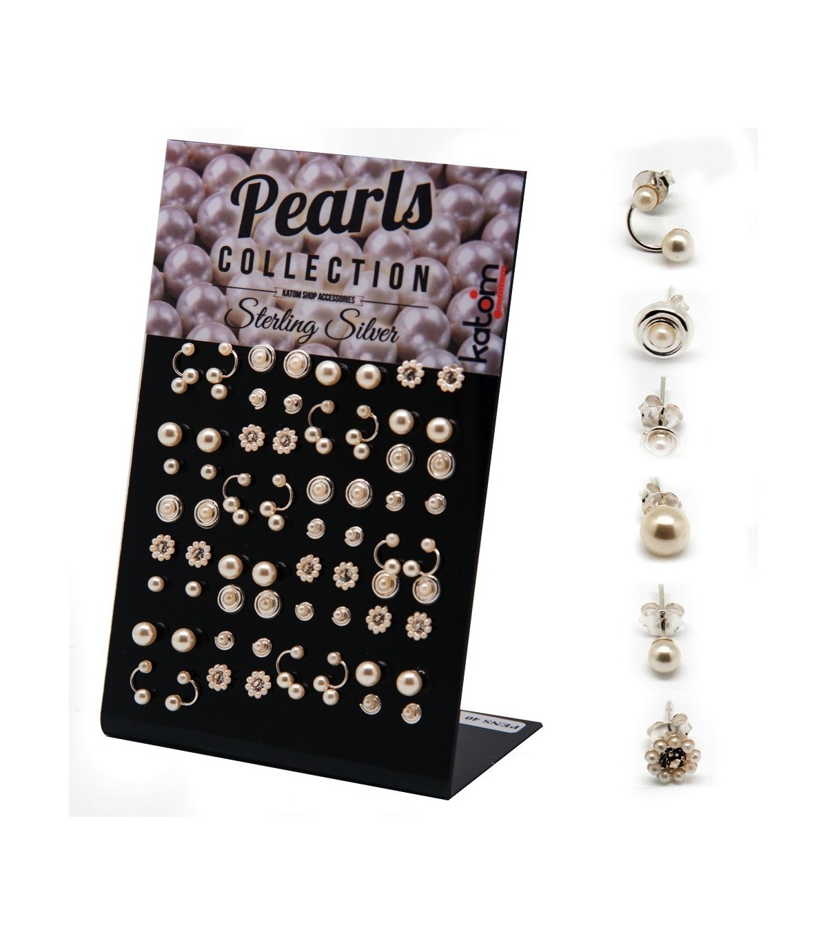 Expositor pendientes con perlas - MIXPEARL