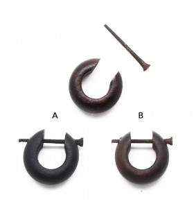 Aros madera con palo -ARM15A Aros madera con palo -ARM15A