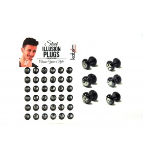 Exposant Fake plugs dessins laser - IP1634