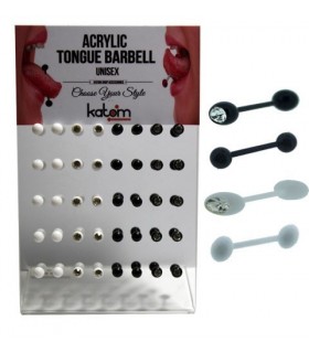 Exposant langue piercing, acrylique - BRB6256