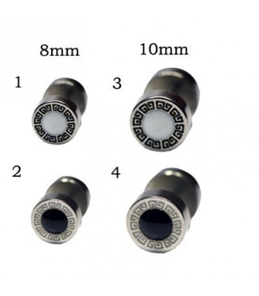 Exhibitor of fake plugs in steel with carbon fiber-IP1097