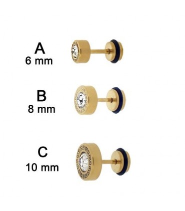 Expositor Falsa dilatación dorada con Cristal - IP1089GOLD