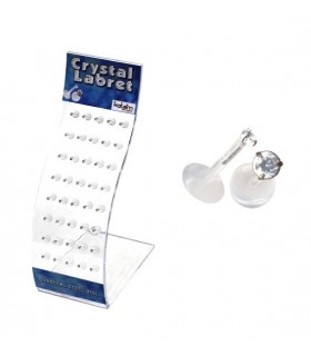 Exhibitor labret silicon and crystal - MDN7044