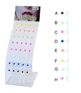 exhibitor  lip piercing  silicone ball - MDN7100