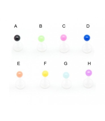 exhibitor  lip piercing  silicone ball - MDN7100