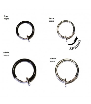 Expositor falso aro en Acero -ARO12I