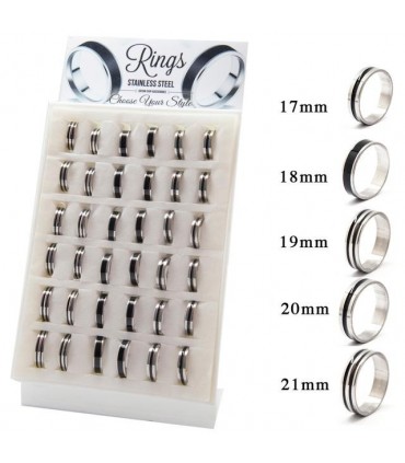 Anillos acero 3 modelos ANS2