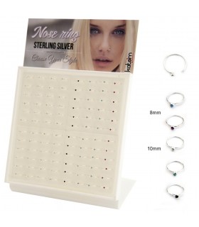 Silver ring for nose display - ARN108