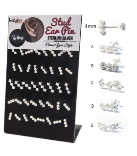 Expositor de Ear Pin plata - EC12