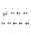 Illusion plugs steel with stones - IP1106D