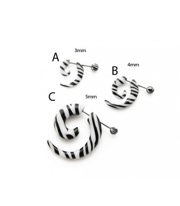 Fausse spirale noir et blanc IP1023D 