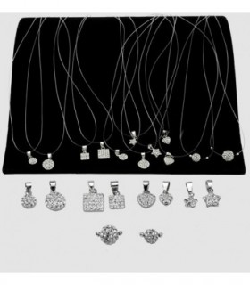 Colgante swarovski y plata
