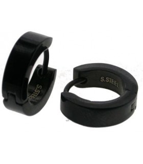 Aros acero negro ancho 316L  A-002