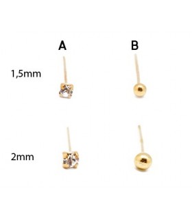 Piercing nez boule Durado et cristal DNS107