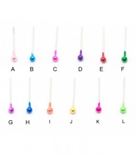 Piercing nariz Durado bola y crystal DNS107