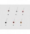 Nez piercing argent verre - NS400CR