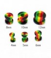 Ear plug Tunnel Rasta - Ep2250RastaD