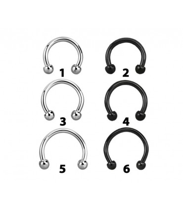 Aros 1mm CBB de nariz,Cartilago ,ceja y labio BEL92D