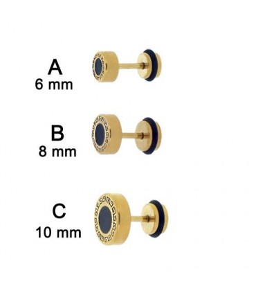 Falsa dilatación dorada con punto negro - IP1088GD 