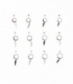 Arceaux d' argent boucles d'oreilles Atrappe rêve - ASP3D