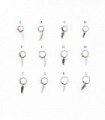 Silver hoops earrings Dreamcatcher - ASP3D