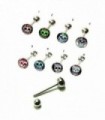 Tongue piercing mexican skull - BRB6006D